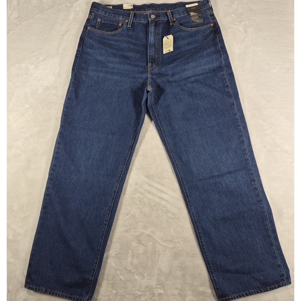 Levi's Premium 568 Jeans Men's 38x32 Blue Loose Straight Casual Comfort NWT
